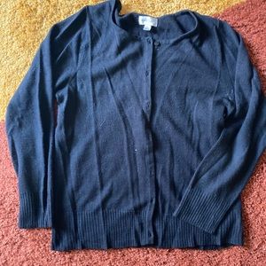Black cardigan